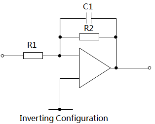 采用运算放大器的一阶低通滤波器1