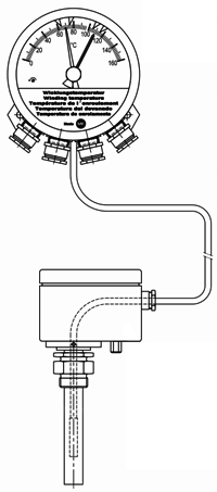 MT-STW160F2指针温度计-MESSKO品牌