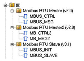 Modbus RTU库