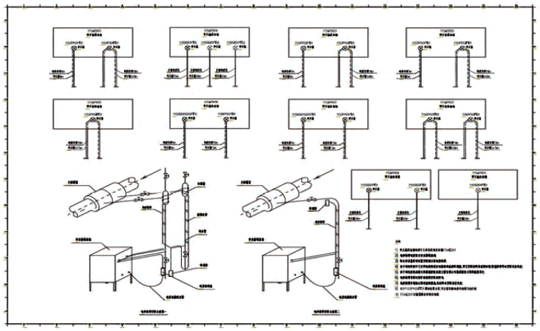 保温箱及电伴热带安装示意图