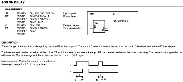 abb PLC的延时模块TON功能说明