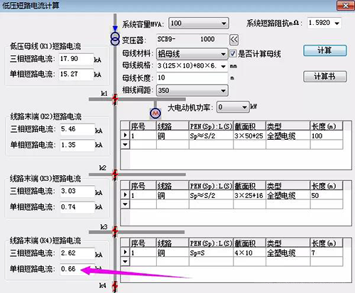 低压短路电流计算